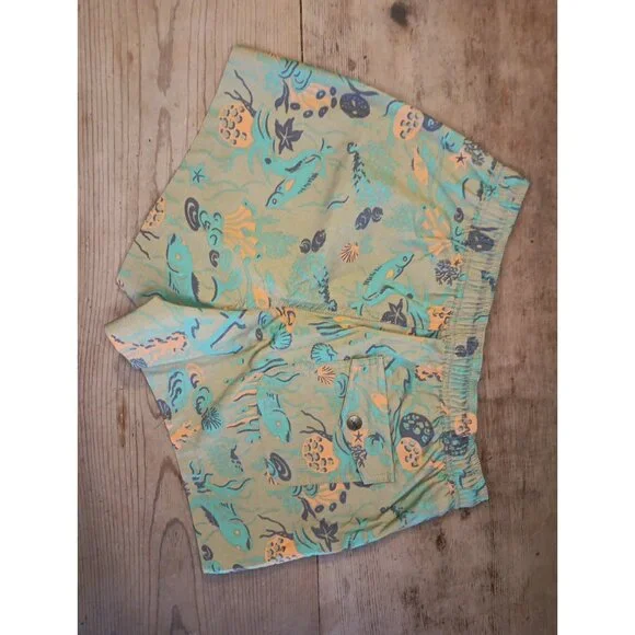 Toad&Co Women XS Boundless Short Mantis Reef Print Ocean Green Beach Coastal NWT - Picture 5 of 6